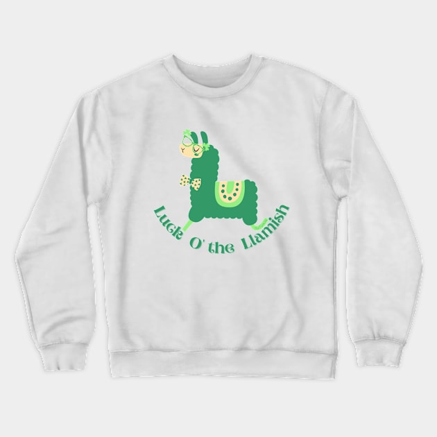 Luck O' the Llamish Crewneck Sweatshirt by The Farm.ily